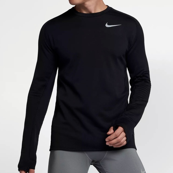nike therma element men's running top